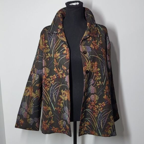 Chico's Floral Women's Jacket - Picture 1 of 10